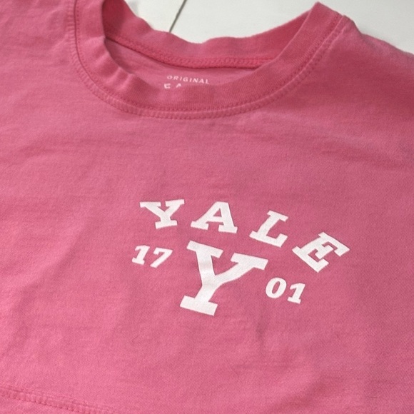 Spirit Wear YALE University League Collegiate Outfitters Pink Long Sleeve SM - Picture 10 of 12